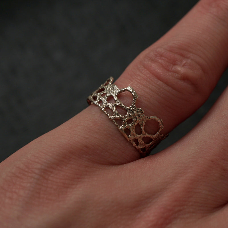 emme / K10 antique lace ring （oro5002）
