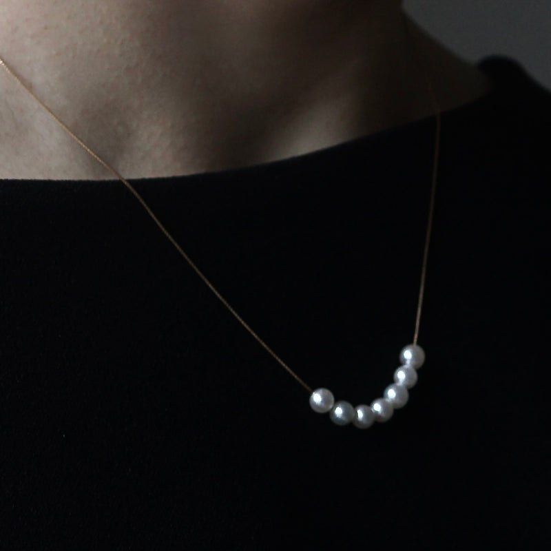 HAVITAS / akoya pearl necklace K18YG – Fuligo / Fuligoshed