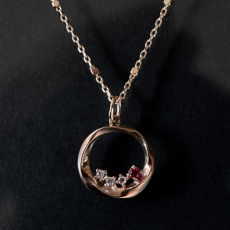 Wreath Necklace ルビー – Fuligo / Fuligoshed