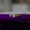 VINTAGE JEWELRY/ K18 Sapphire×Dia ring