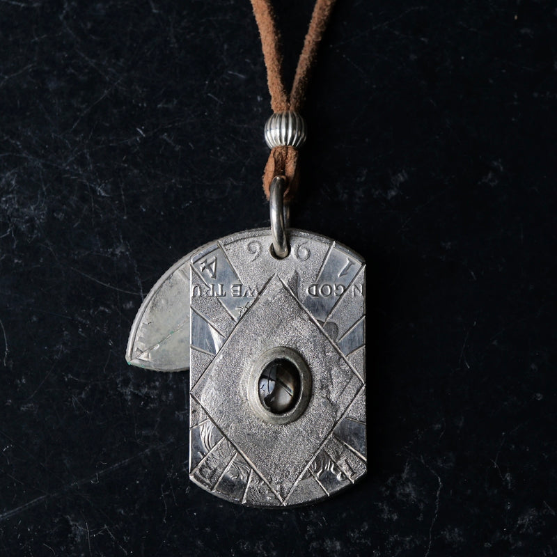BIG TREE / Half Dollar Coin Pendant ブラックスターサファイア