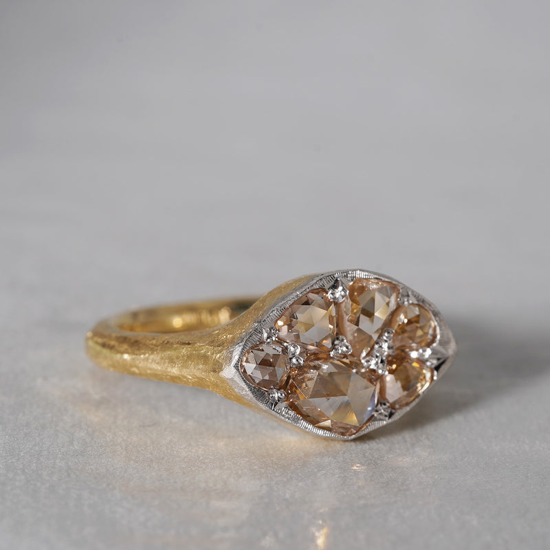 7/20限定】GICLAT / K18YG/Pt900 x Brown Diamond GLR888 – Fuligo