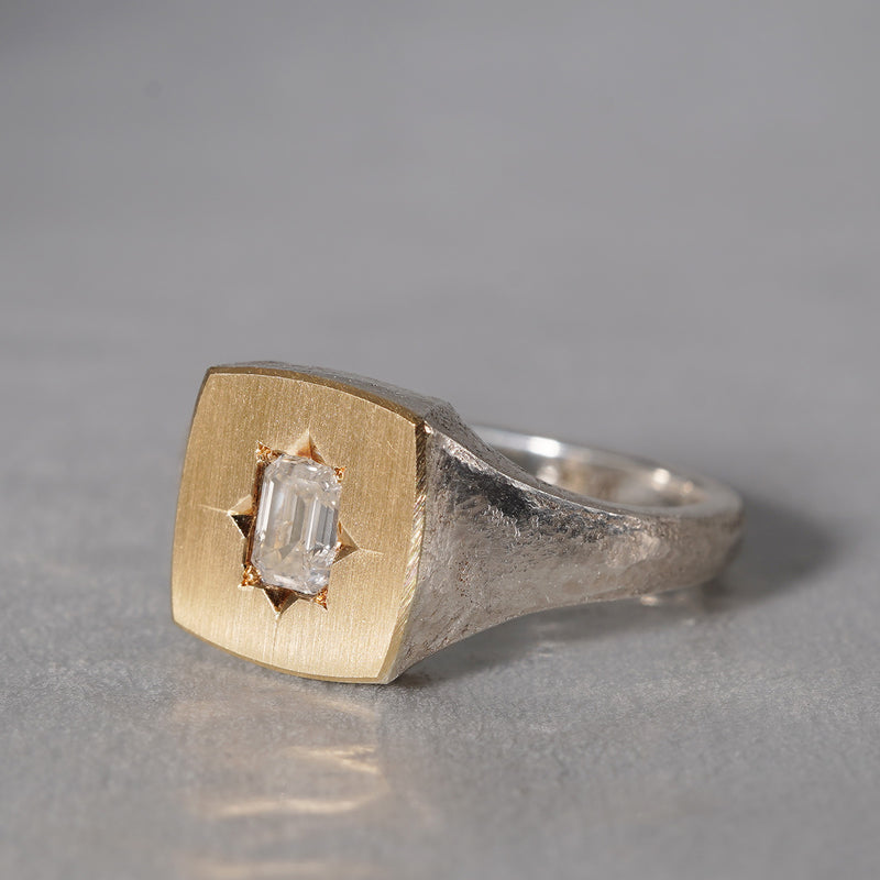 7/20限定】GICLAT / Silver Collection K18YG/silver x Diamond GLR784