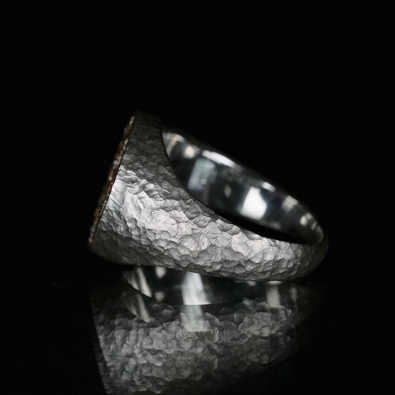 GERMEDEUR / Monad Gold Weaving Signet Ring 非加熱サファイア