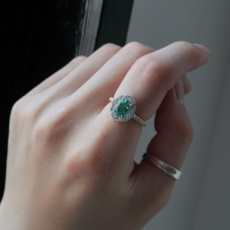 Kagann / Moroccan Flora ring エメラルド – Fuligo / Fuligoshed