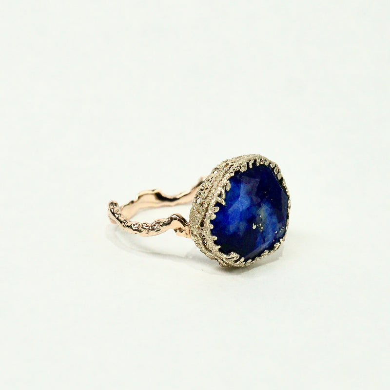 Curva y Ruri JEWELRY / Lapis laziri リング K10 #14 – Fuligo