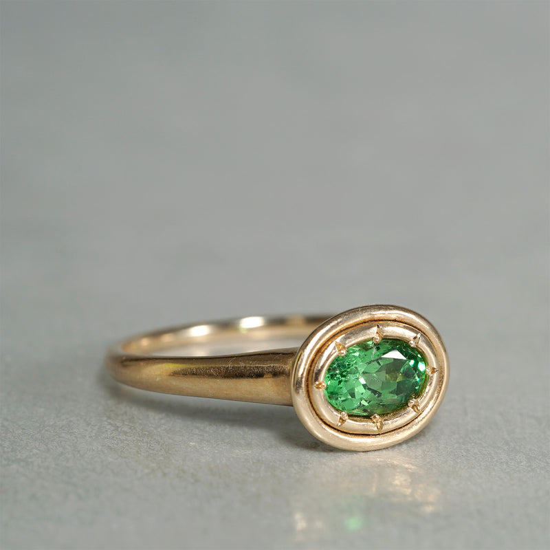 12/28 期間限定】tatsuo nagahata / グリーンガーネットリング (LM7082