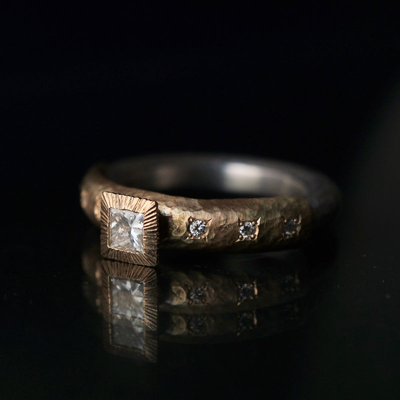 GERMEDEUR / Round Two Tone Ring – Fuligo / Fuligoshed