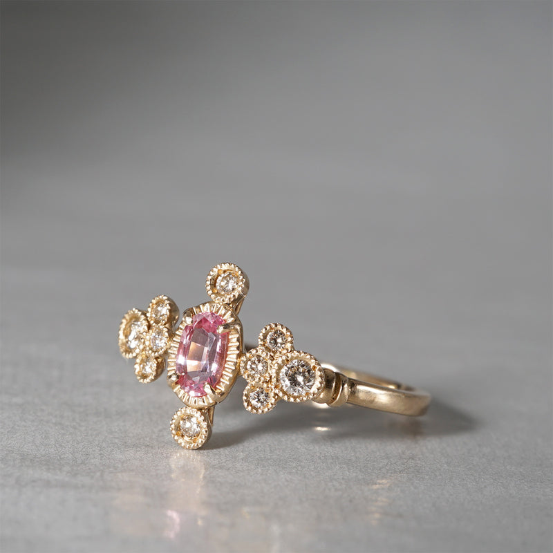 タツオナガハタ　tatsuo nagahata サファイア　テーパーカット 12/28 期間限定】tatsuo nagahata / パパラチアサファイアリング