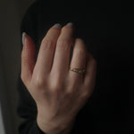 VINTAGE JEWELRY/ K18 Edwardian dia ring