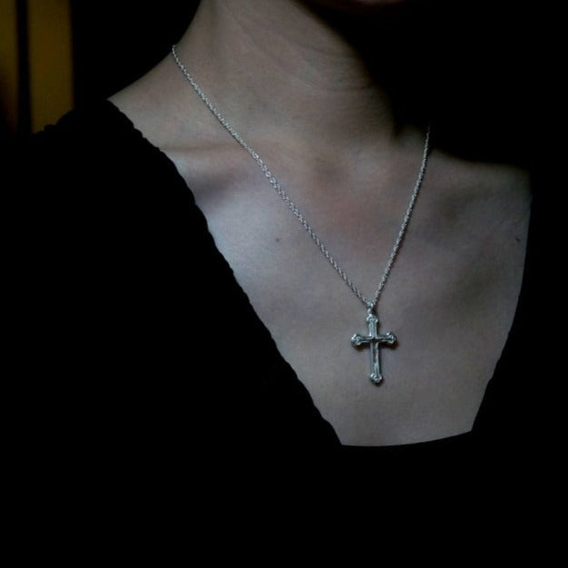 GIFTED / missing ネックレス - CROSS × YES - (white)