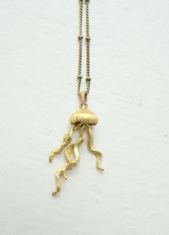 cocoon クラゲネックレス 真鍮