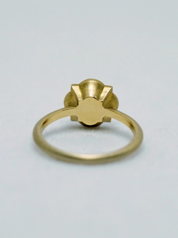 YES / Iron Plate Solitaire Ring Square K18