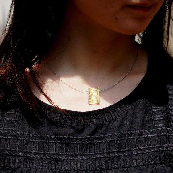 Hiroko Miyamoto  プレートチョーカー テキスタイル