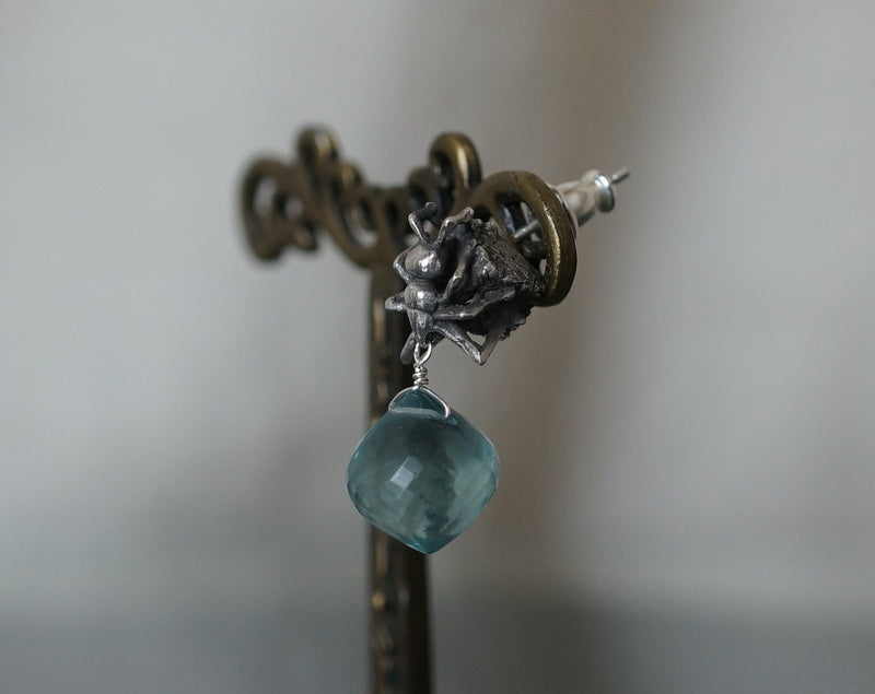 cocoon/ミツツボアリピアス シルバー(フローライト)