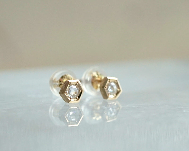 GICLAT / ローズカット Dia P K18YG/WG