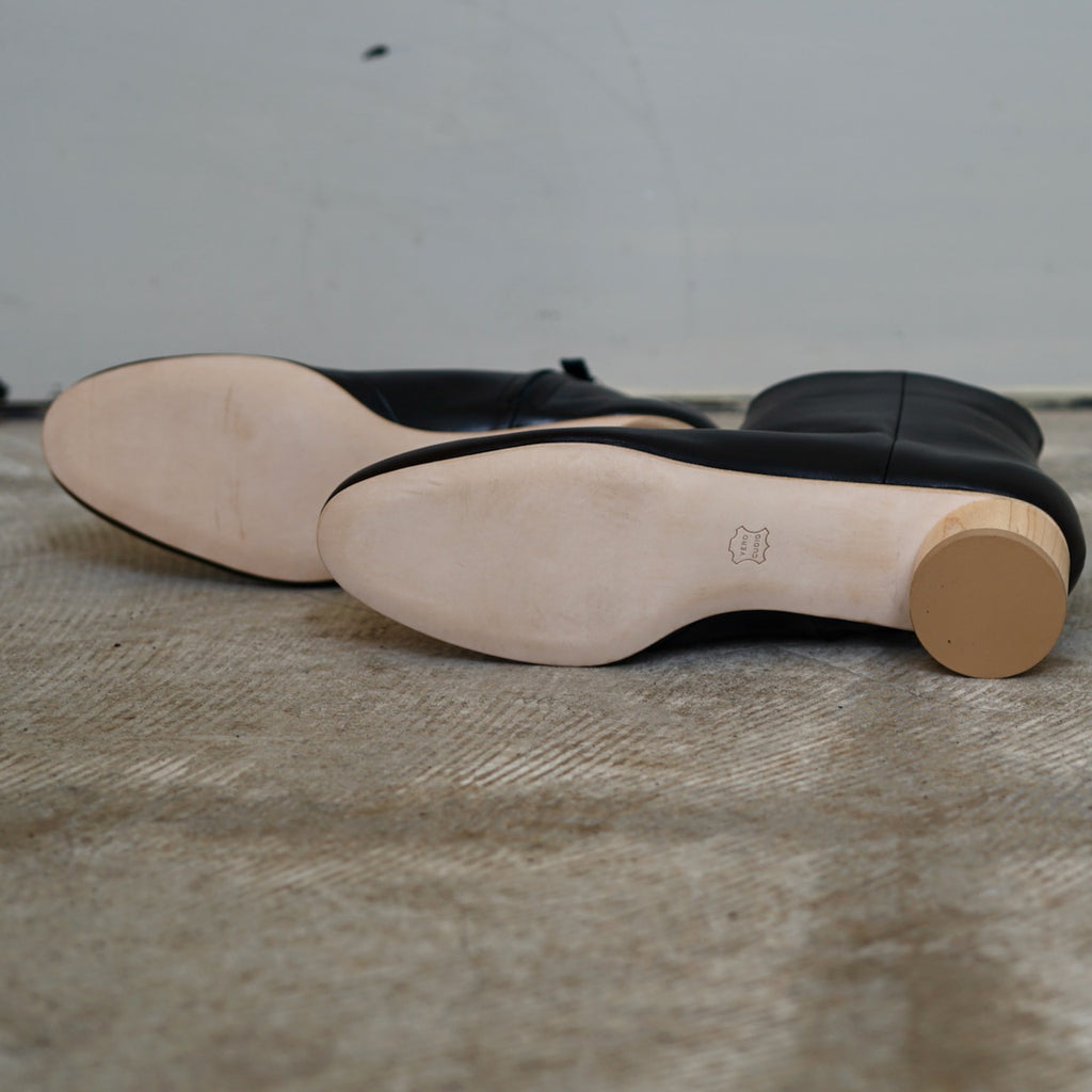 _Fot / wood heel boots 35_circle○(maple)