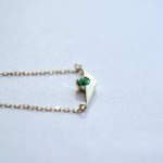 HAVITAS Sunset Necklace Emerald K10YG