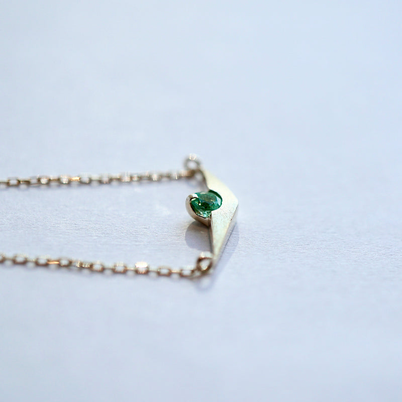 HAVITAS Sunset Necklace Emerald K10YG