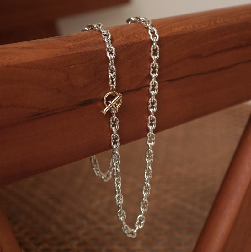 GIFTED / IMPLOSION NECK CHAIN ​​ROV Φ1.5T 52cm SV_T&L/2P-YG