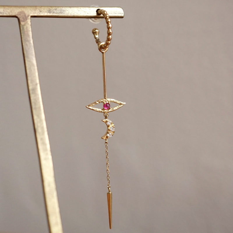 Kagann / Eye Charm Single Pierce K18