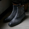 【-10/1正午限定】yojiomi / button boots calf pearl gray＜leather sole＞