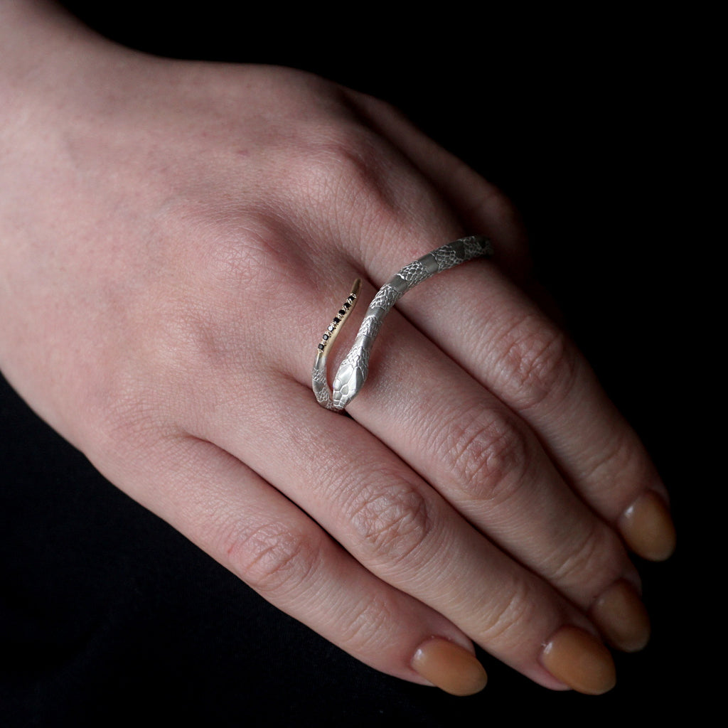 ELCAMI / Kingsnake Knuckle Ring SV×K18YG (ERM-146)