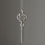GIFTED / IMPLOSION CROSS NECKLACE TASSEL M PV（IMPLOSION NECK CHAIN ROΦ1H 80cm）
