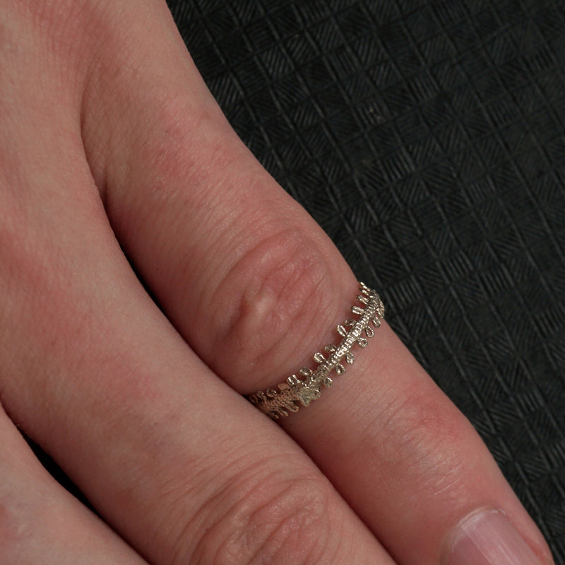 emme / K10 antique lace ring （oro5005）