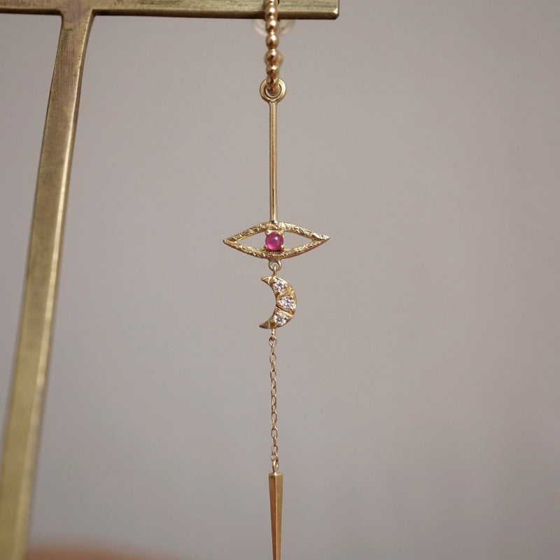 Kagann / Eye Charm Single Pierce K18