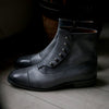 【-10/1正午限定】yojiomi / button boots calf pearl gray＜leather sole＞