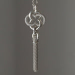 GIFTED / IMPLOSION CROSS NECKLACE TASSEL M PV（IMPLOSION NECK CHAIN ROΦ1H 80cm）
