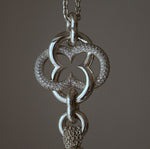 GIFTED / IMPLOSION CROSS NECKLACE TASSEL M PV（OVFC_80cm）
