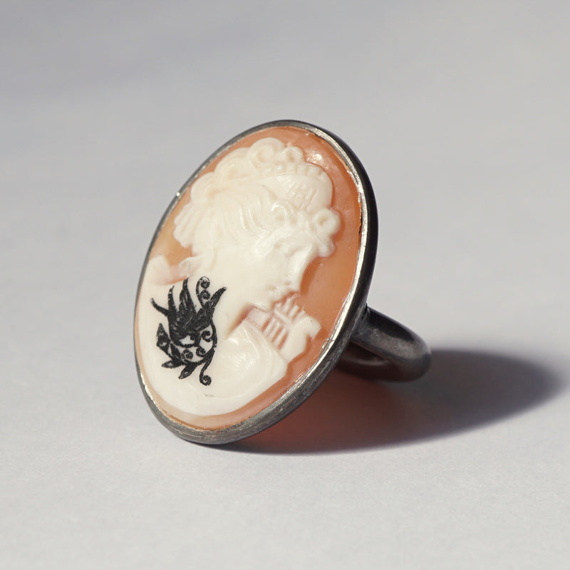 HIYU HAMASAKI / TATTOO CAMEO RING 05 #9