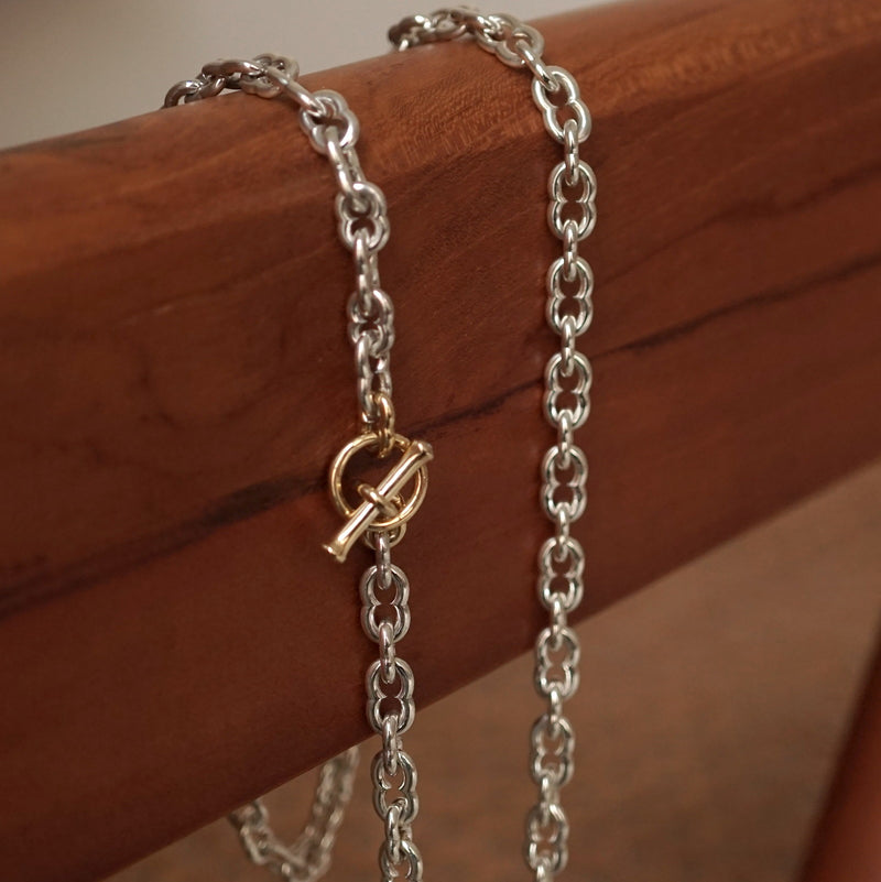 GIFTED / IMPLOSION NECK CHAIN ​​ROV Φ1.5T 52cm SV_T&L/2P-YG