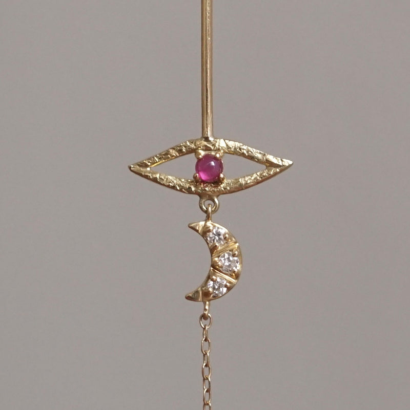 Kagann / Eye Charm Single Pierce K18