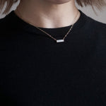 hatsuyume / necklace B K10YG white mother-of-mouth shell (n-0y-bs-wt)