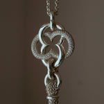 GIFTED / IMPLOSION CROSS NECKLACE TASSEL M PV（OVFC_80cm）