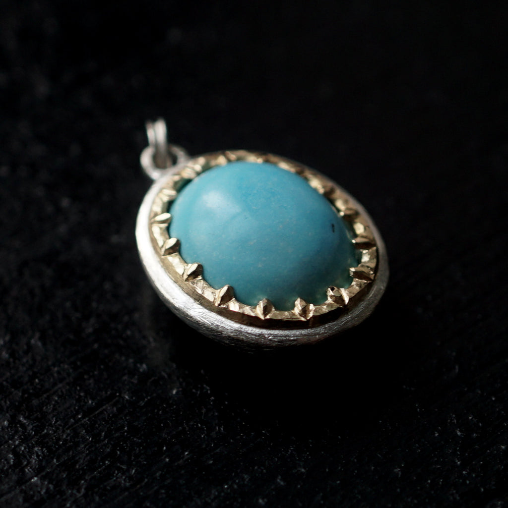 Maison de l'abeille / Stone Pendant Top Egyptian Turquoise