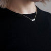 hatsuyume / necklace B K10YG white mother-of-mouth shell (n-0y-bs-wt)