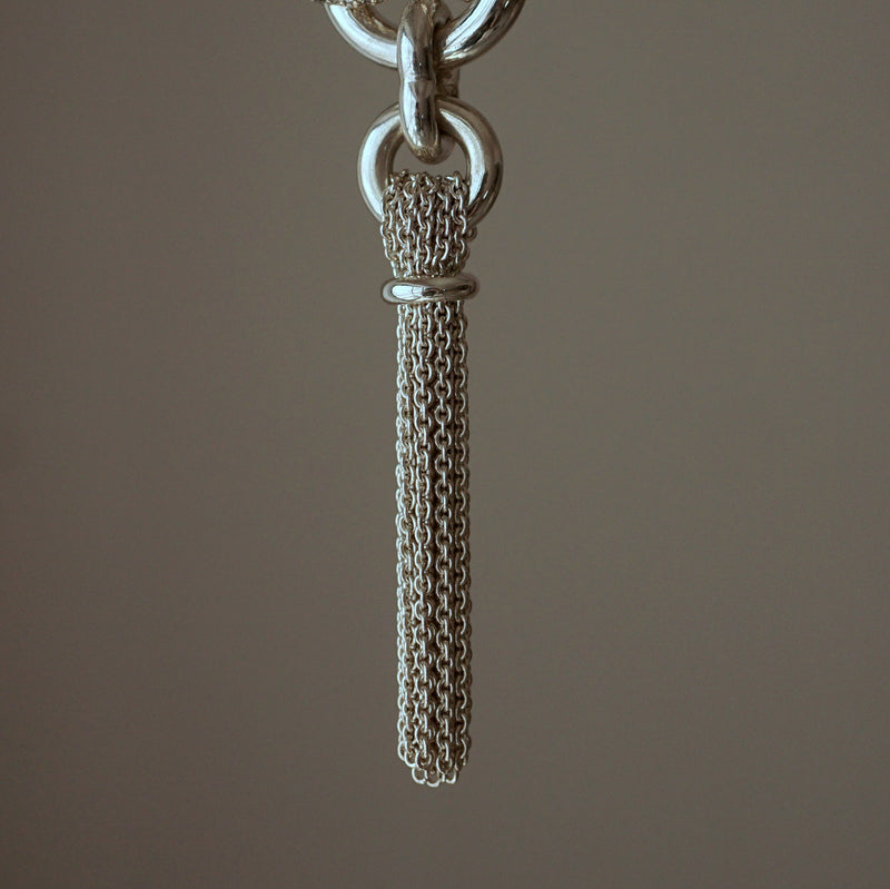GIFTED / IMPLOSION CROSS NECKLACE TASSEL M PV（OVFC_80cm）