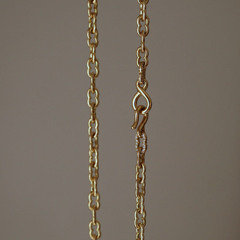 GIFTED / K18YG IMPLOSION NECK CHAIN OVΦ1H YG-2PD