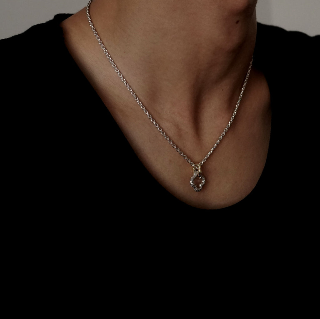 GIFTED / LATTICED QUAD IMPLOSION NECKLACE M YGSV