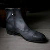【-10/1正午限定】yojiomi / button boots calf pearl gray＜leather sole＞