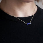 hatsuyume / necklace B K10YG Lapis Lazuli (n-0y-bs-rapi)