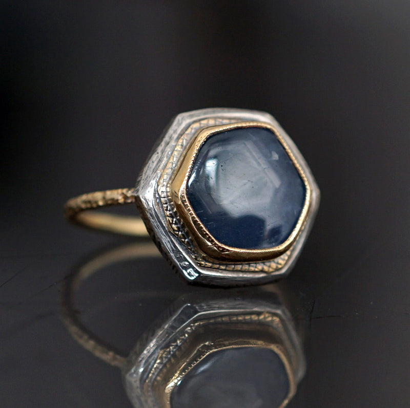[Only posted at noon on November 4th] J&O SINRA / Natural sapphire ring (S-34)