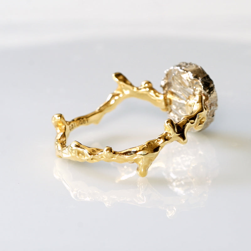 【-10/19限定】Curva ｙ Ruri JEWELRY/トラピッチェルビー・ダイヤモンドリング