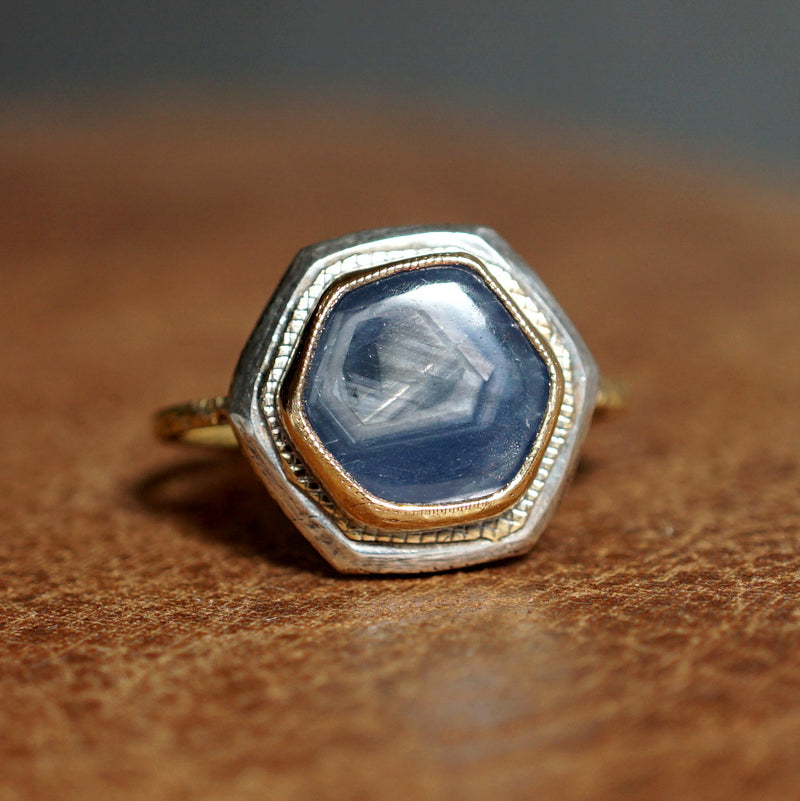 [Only posted at noon on November 4th] J&O SINRA / Natural sapphire ring (S-34)