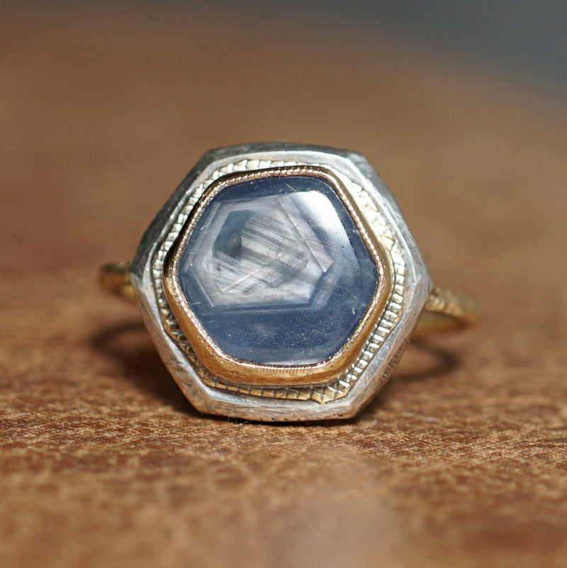 [Only posted at noon on November 4th] J&O SINRA / Natural sapphire ring (S-34)