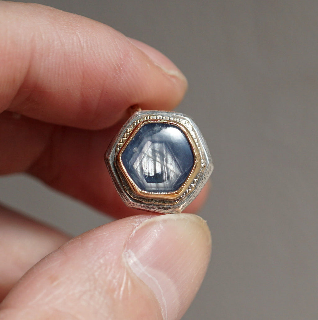 [Only posted at noon on November 4th] J&O SINRA / Natural sapphire ring (S-34)